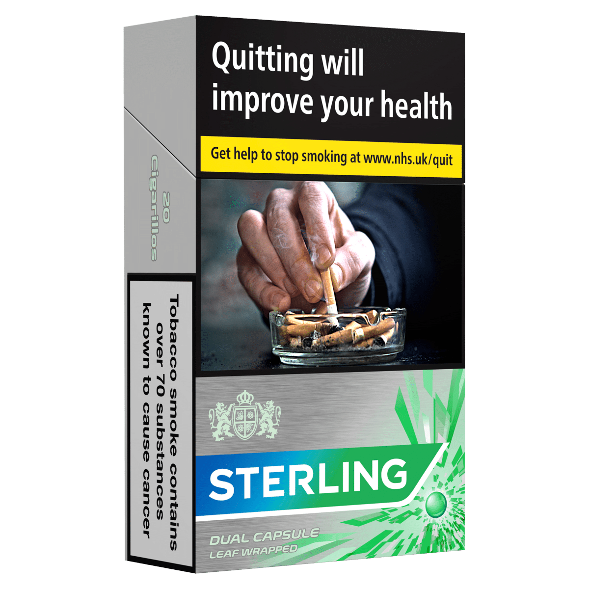Sterling Dual Capsule Leaf Wrapped 20 Standard