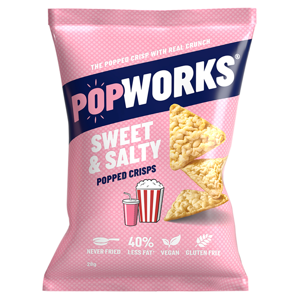 Popworks Sweet & Salty Grab Bag Popped Crisps 28g
