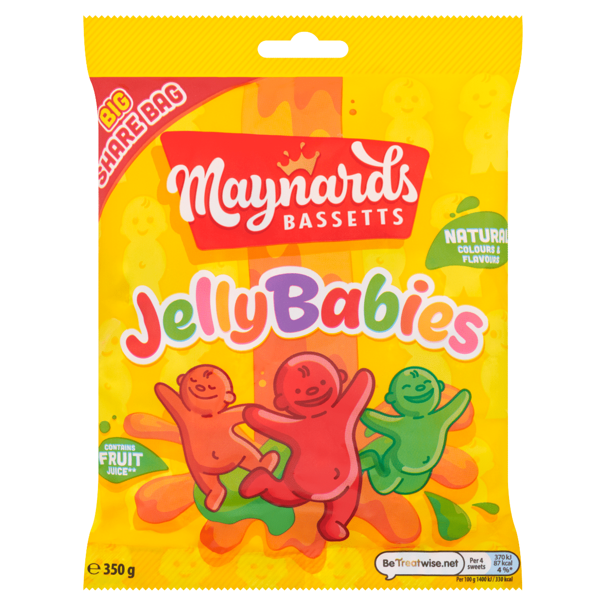 Maynards Bassetts Jelly Babies 350g