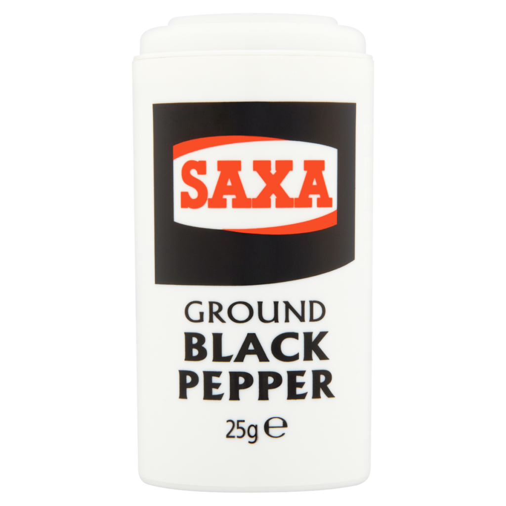 Saxa Ground Black Pepper 25g