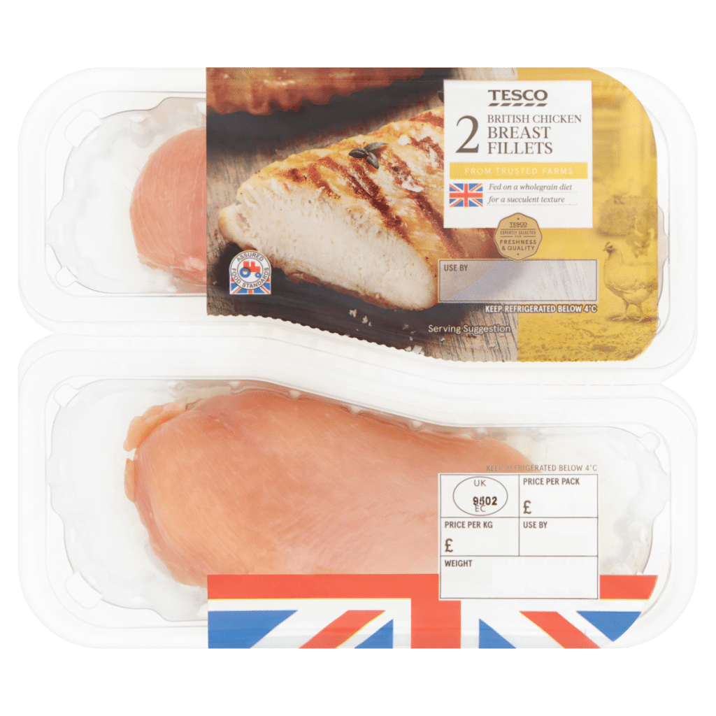 Tesco 2 British Chicken Breast Fillets 300g