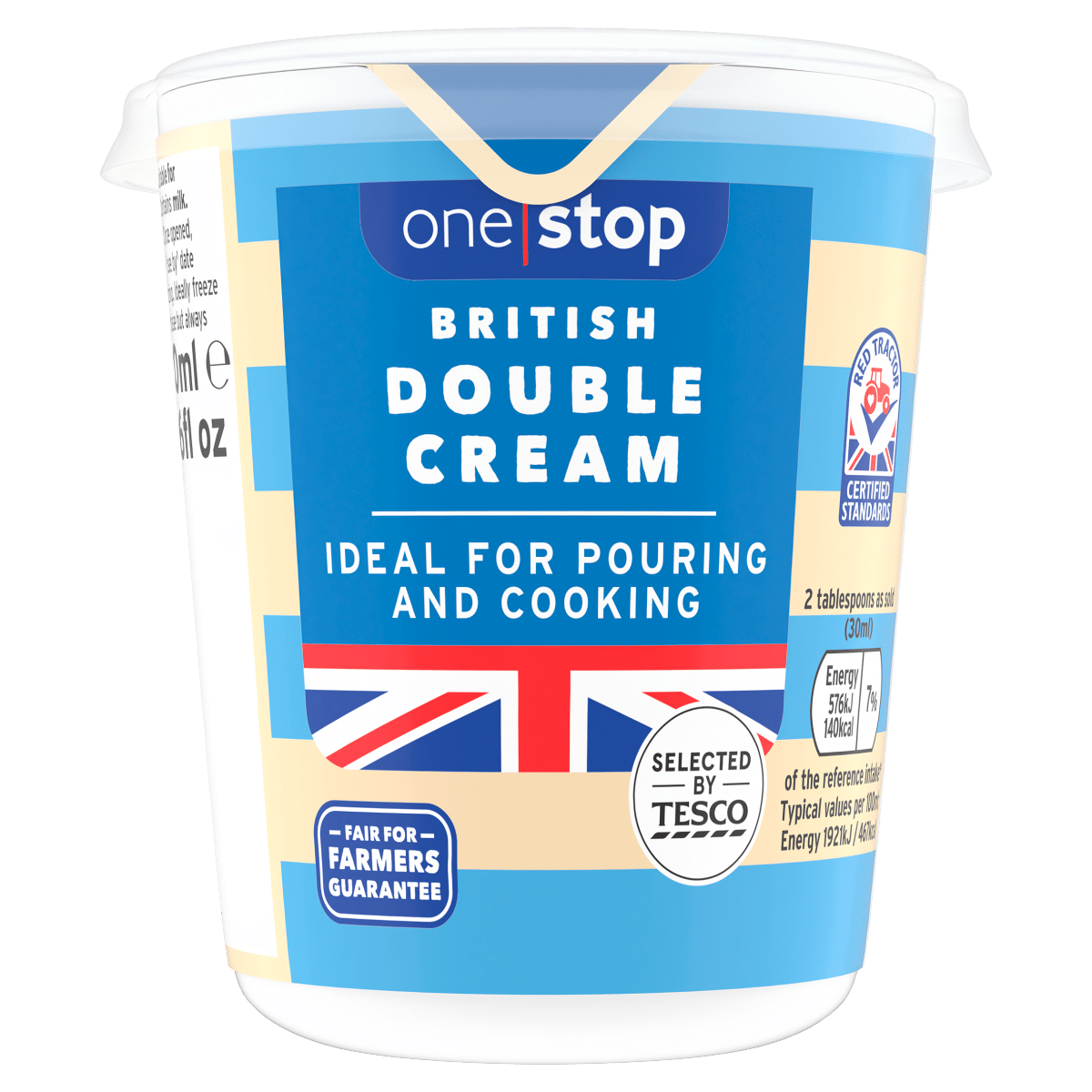 One Stop British Double Cream 300ml
