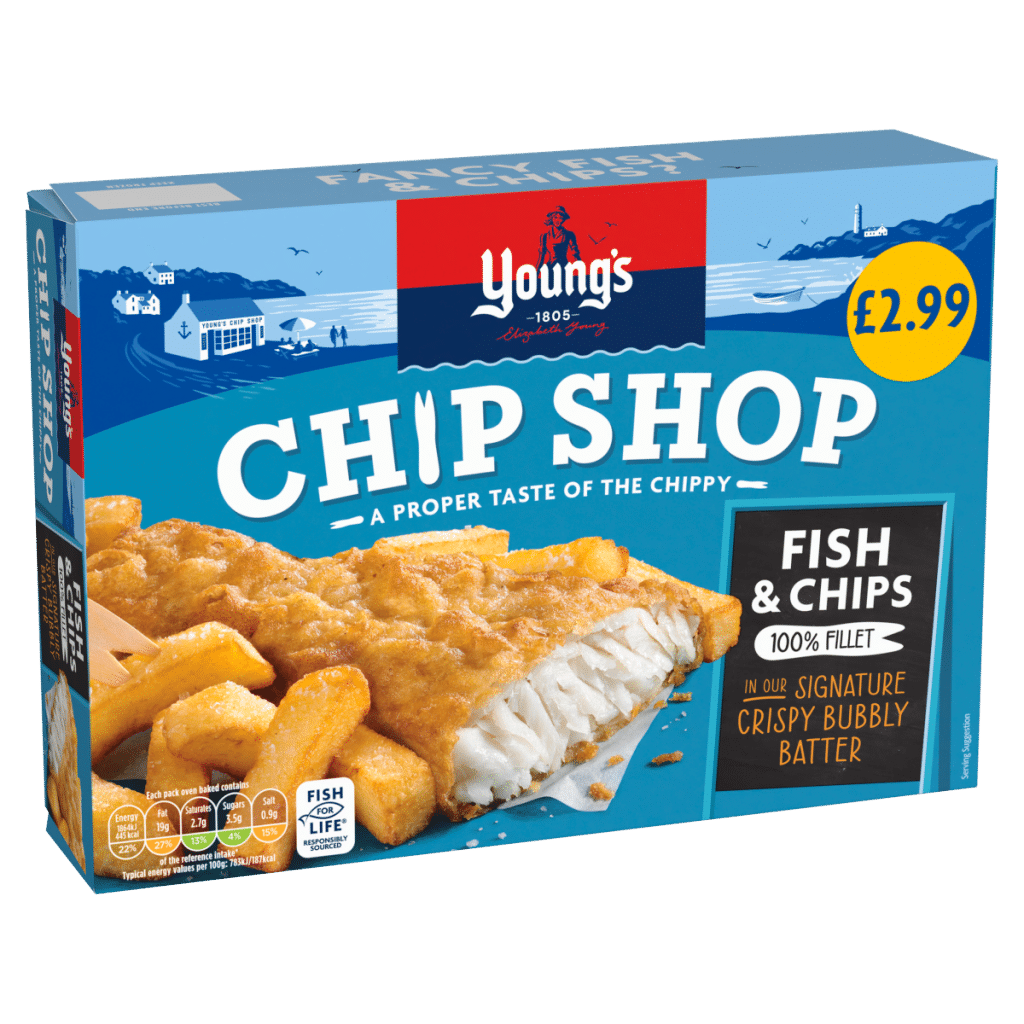 Young’s Chip Shop Fish & Chips 100% Fillet 300g