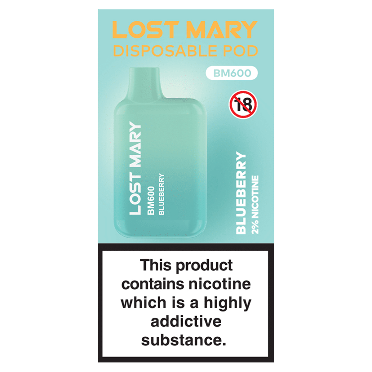 Lost Mary Disposable Pod BM600 Blueberry