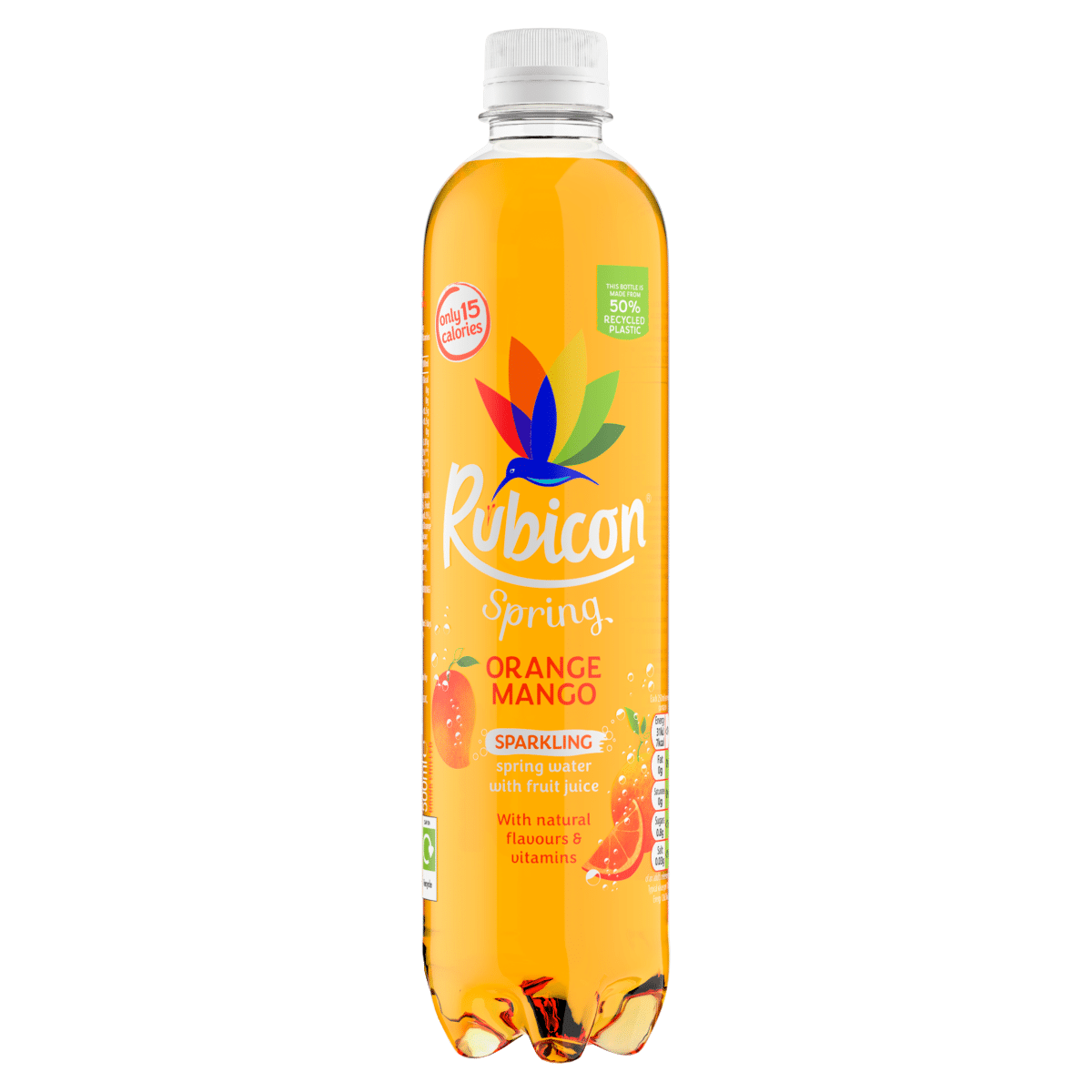 Rubicon Spring Orange Mango Flavoured Sparkling Spring Water 500ml