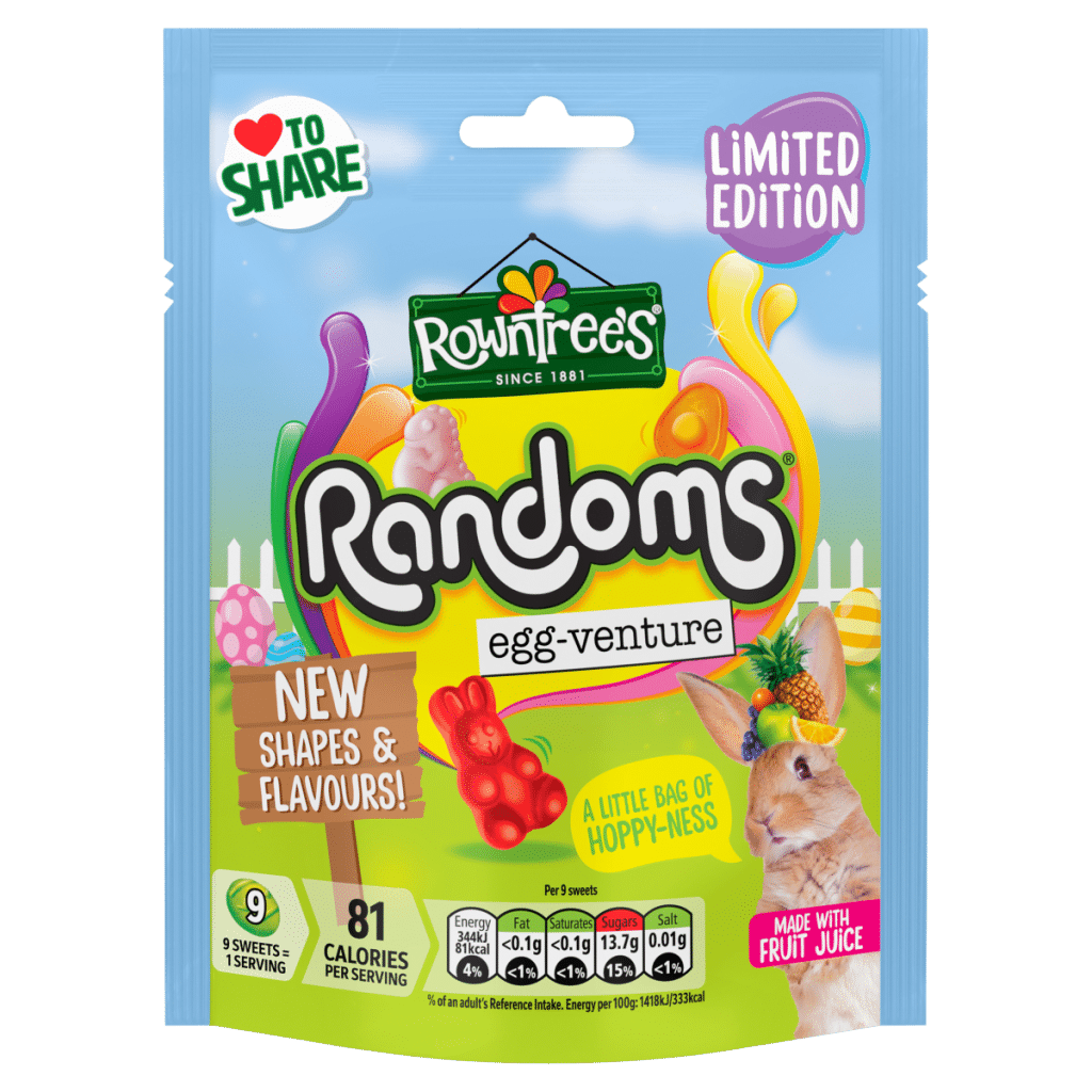 Rowntree’s Limited Edition Randoms Egg-Venture 130g