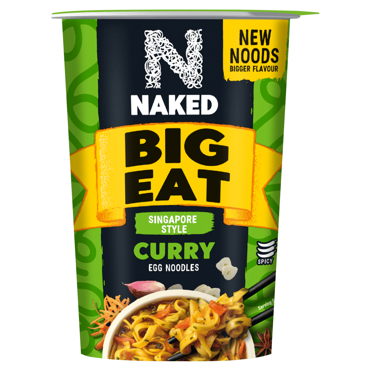 Naked Big Eat Singapore Style Curry Egg Noodles 104g