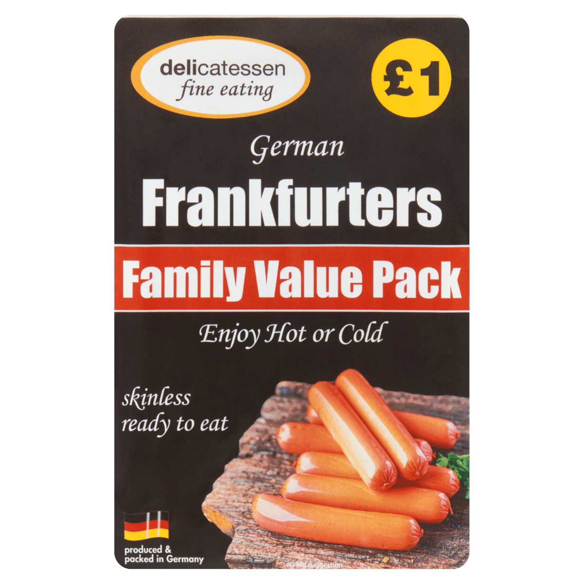 Delicatessen Fine Eating German Frankfurters 12 x 20g (240g)
