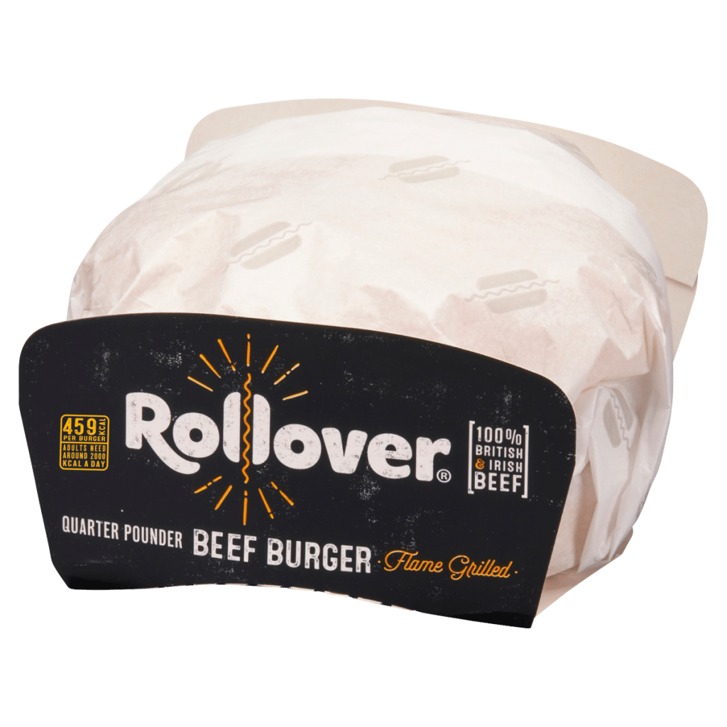 Rollover Quarter Pounder Beef Burger in Wheat Bun