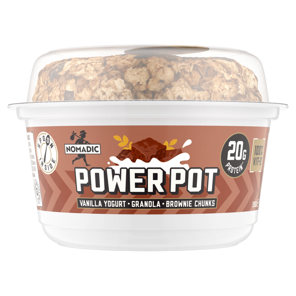 Nomadic Power Pot Vanilla Yogurt Granola Brownie Chunks 190g