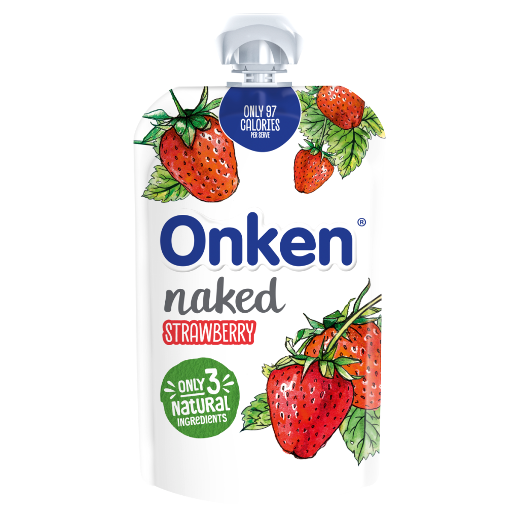 Onken Naked Strawberry Yogurt Pouch 110g