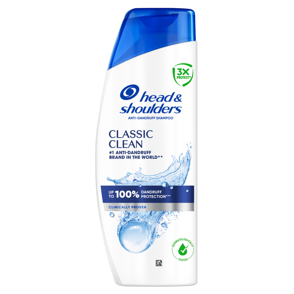 Head & Shoulders Classic Clean Anti-Dandruff Shampoo 250ml. Works against Dandruff, Oil and Itch