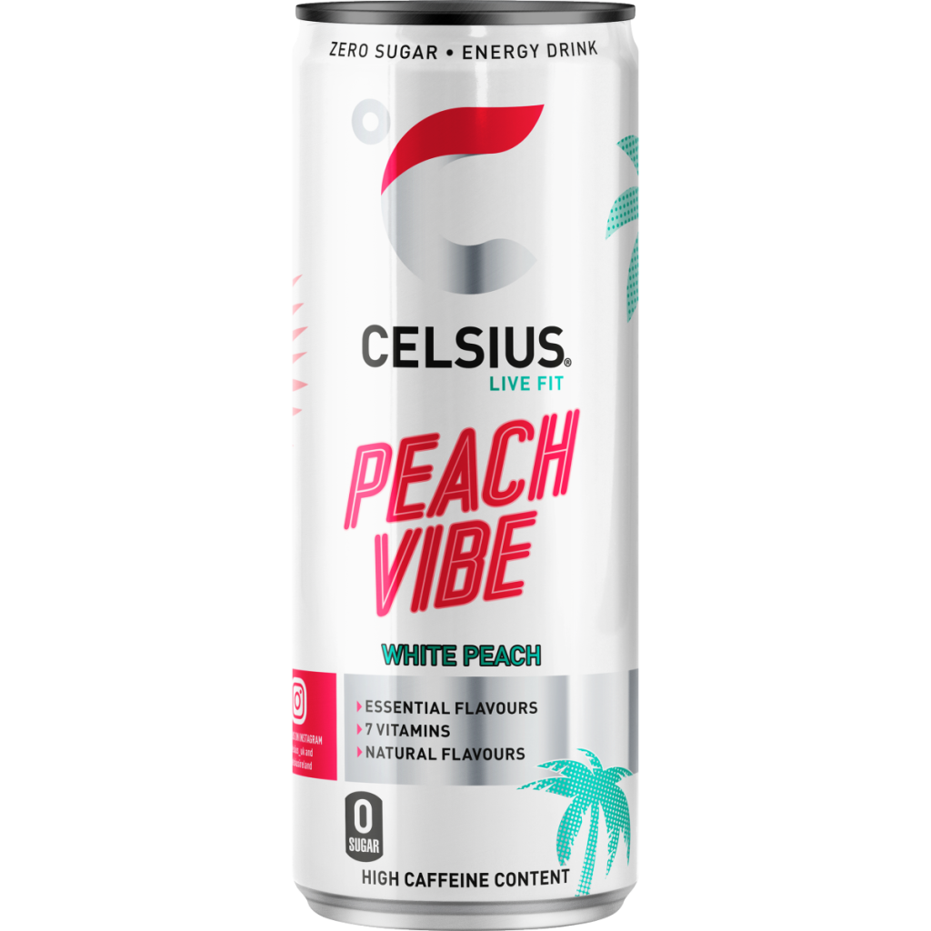 Celsius Peach Vibe Energy Drink 355ml