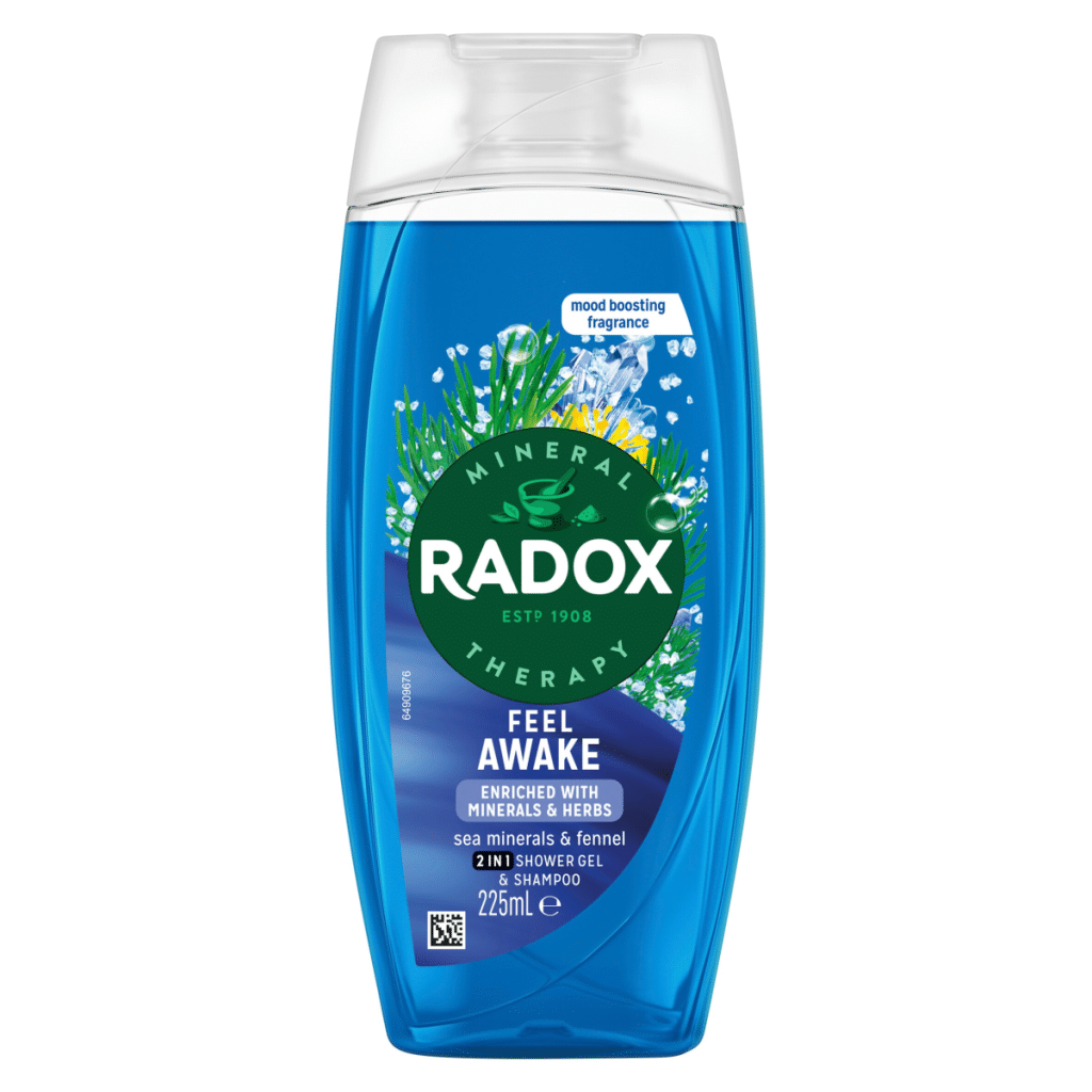 Radox Mineral Therapy Feel Awake 2-in-1 Shower Gel & Shampoo 225 ml