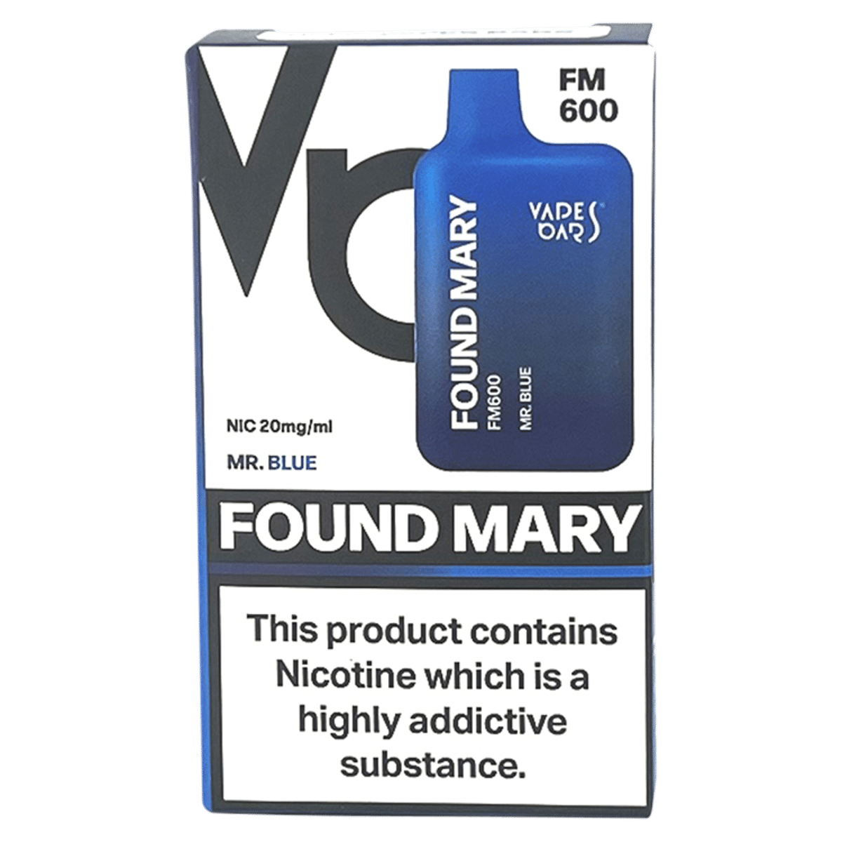 Vapes Bars Found Mary Mr. Blue FM600