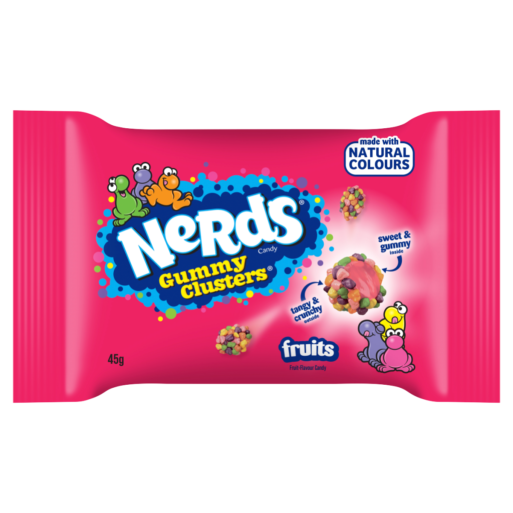 Nerds Fruit-Flavour Candy Gummy Clusters 45g