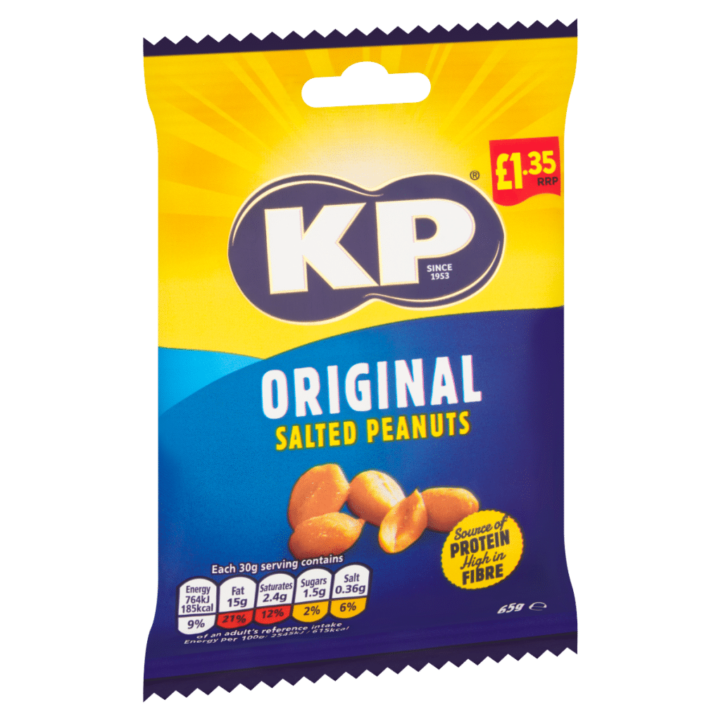 KP Original Salted Peanuts 65g