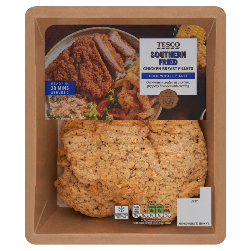 Tesco Southern Fried Chicken Breast Fillets 350g