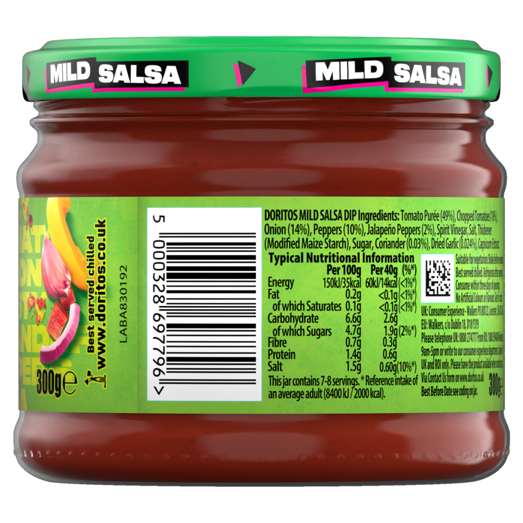 Doritos Mild Salsa Sharing Dip 300g