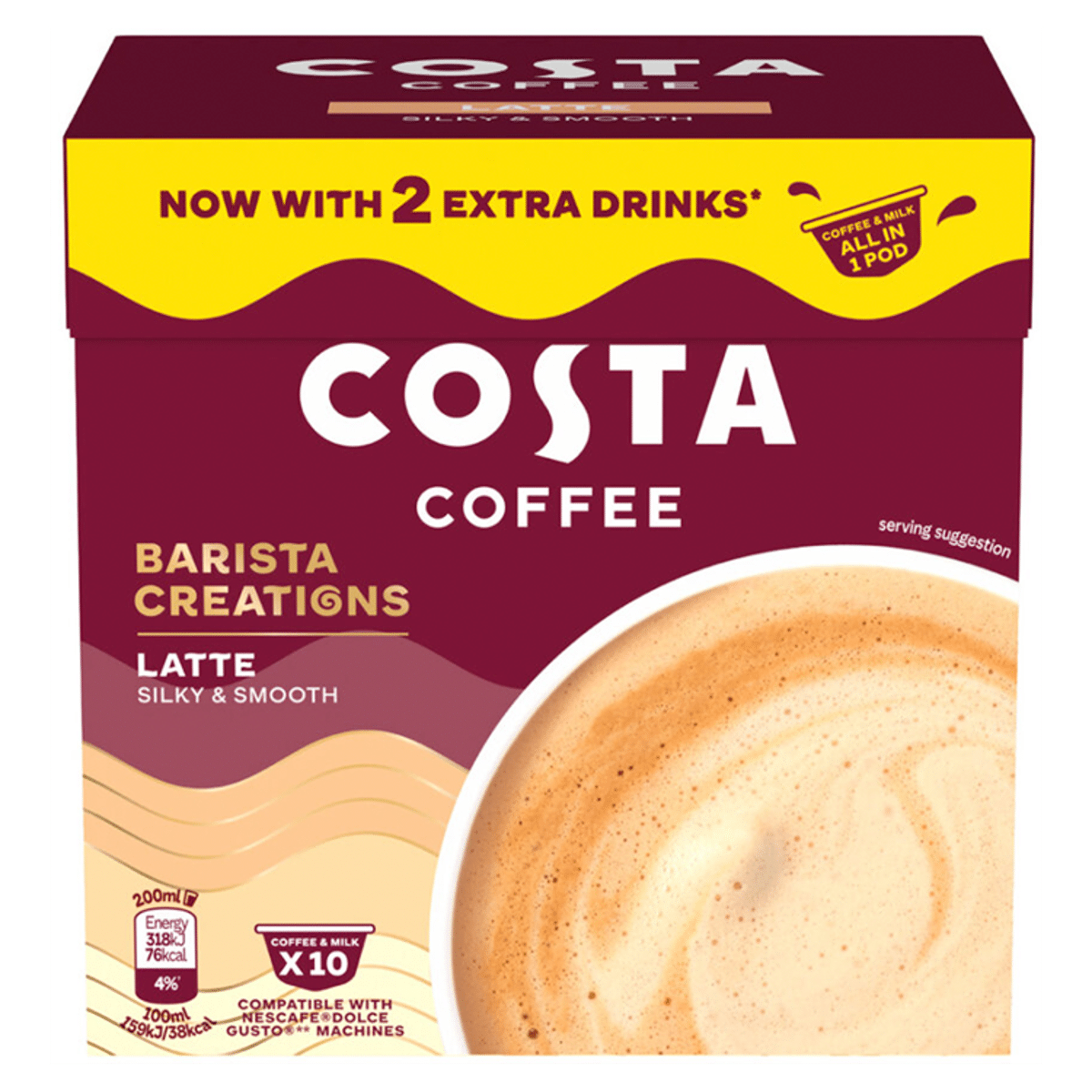 Costa Coffee Latte 16g x 10 = (160g)