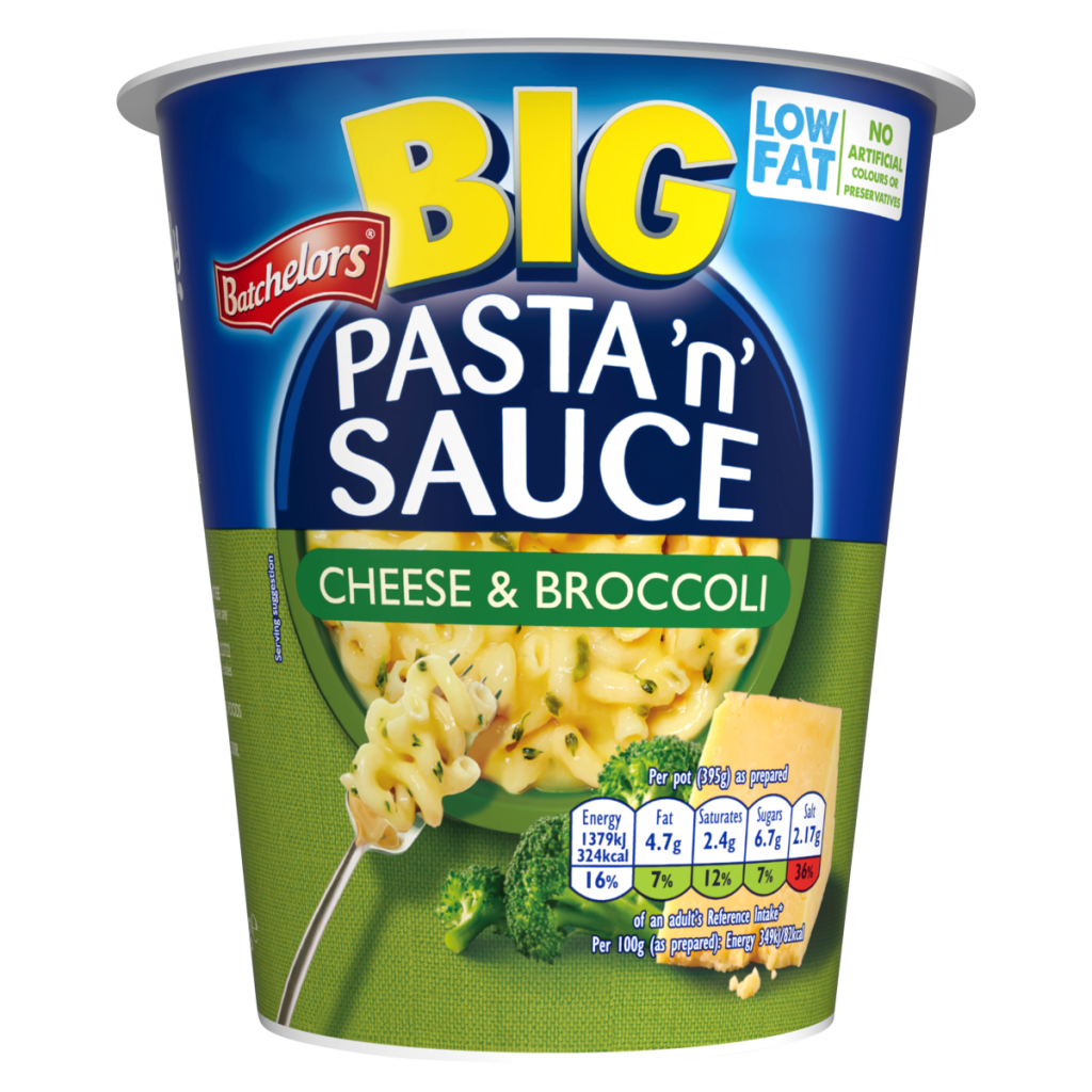 Batchelors Big Pasta ‘n’ Sauce Cheese & Broccoli 85g