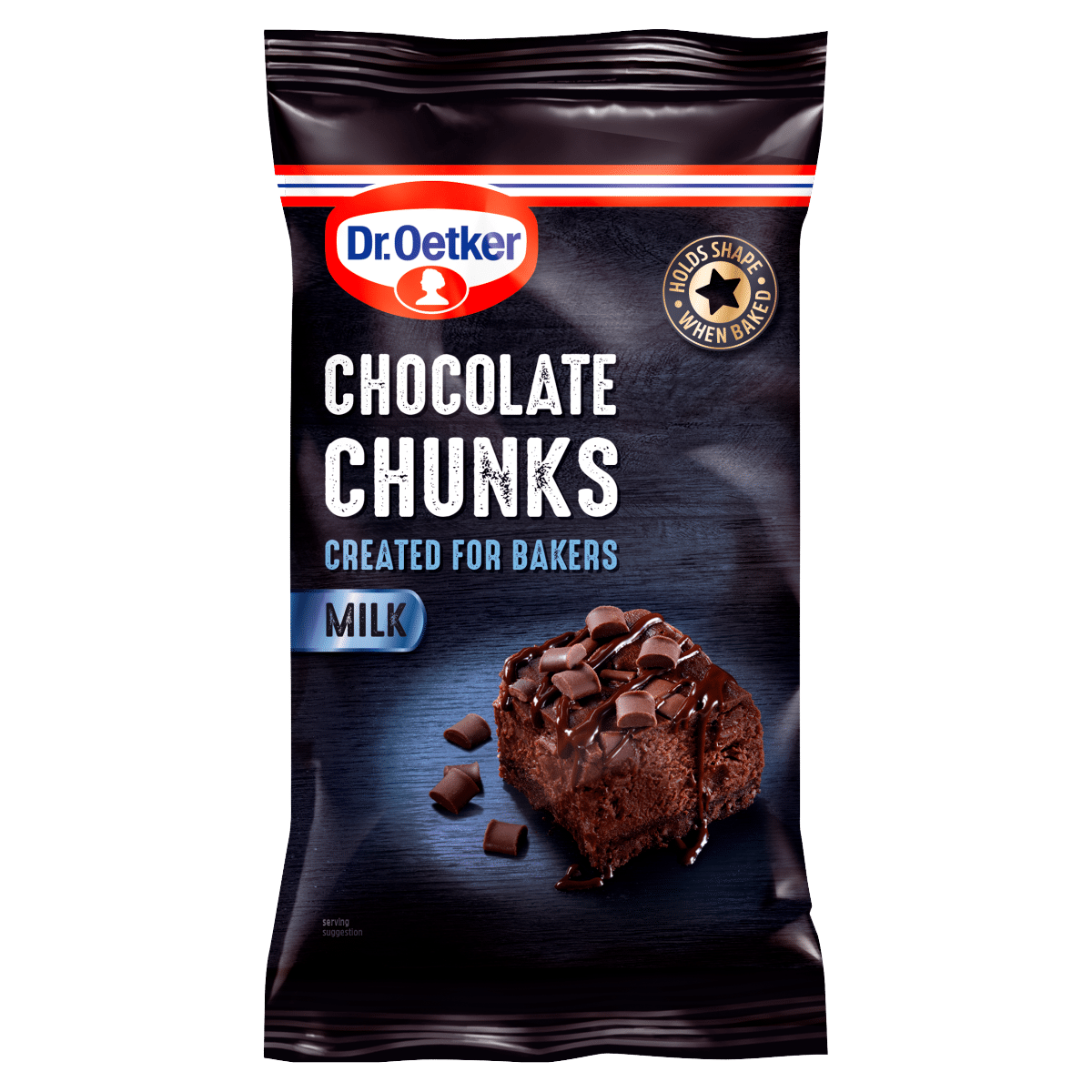 Dr. Oetker Milk Chocolate Chunks 100g