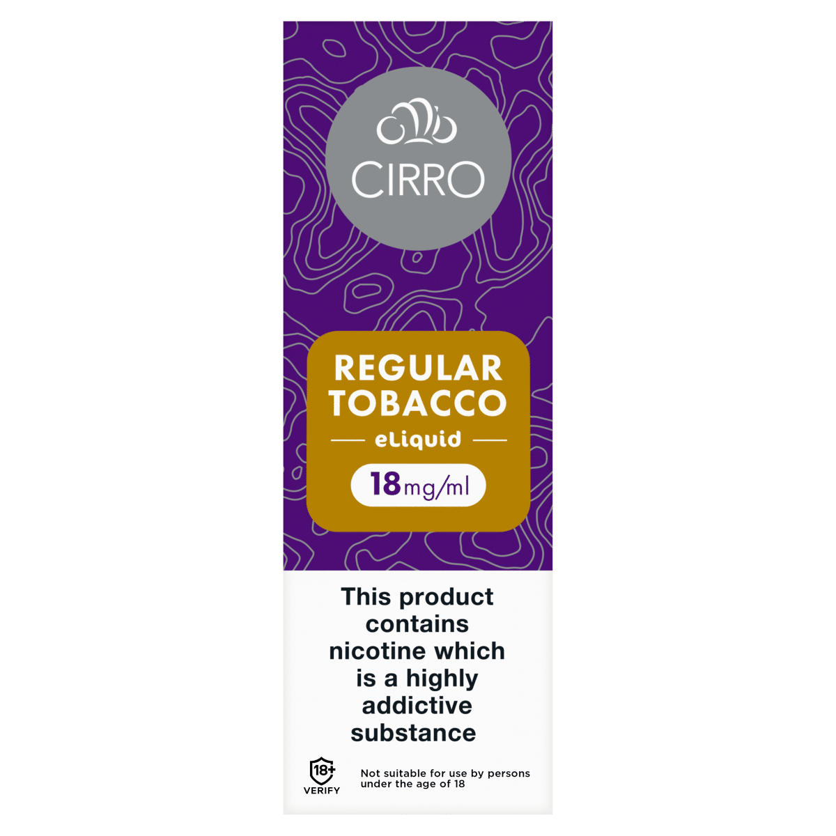 Cirro Regular Tobacco eLiquid 18mg