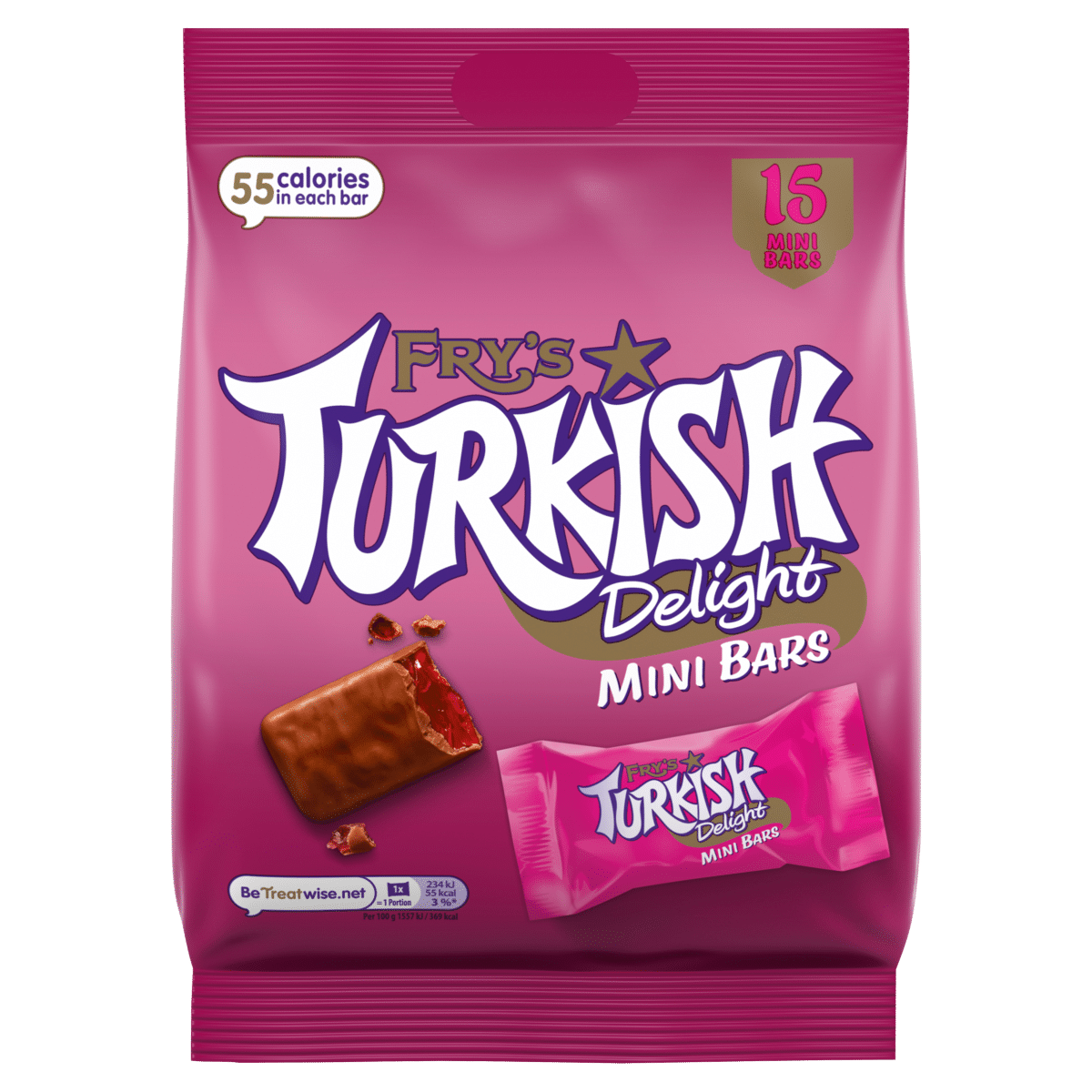 Fry’s 15 Turkish Delight Mini Bars 225g