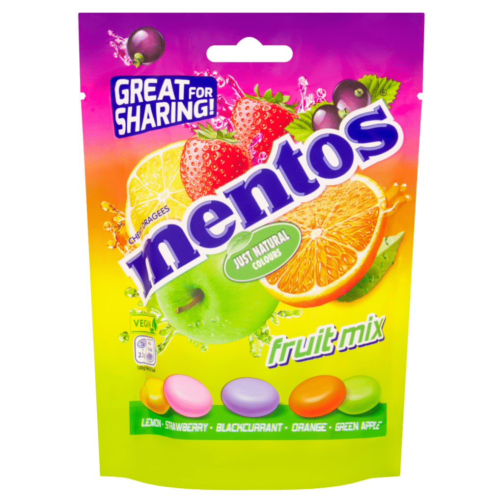 Mentos Fruit Mix Chewy Dragees 140g