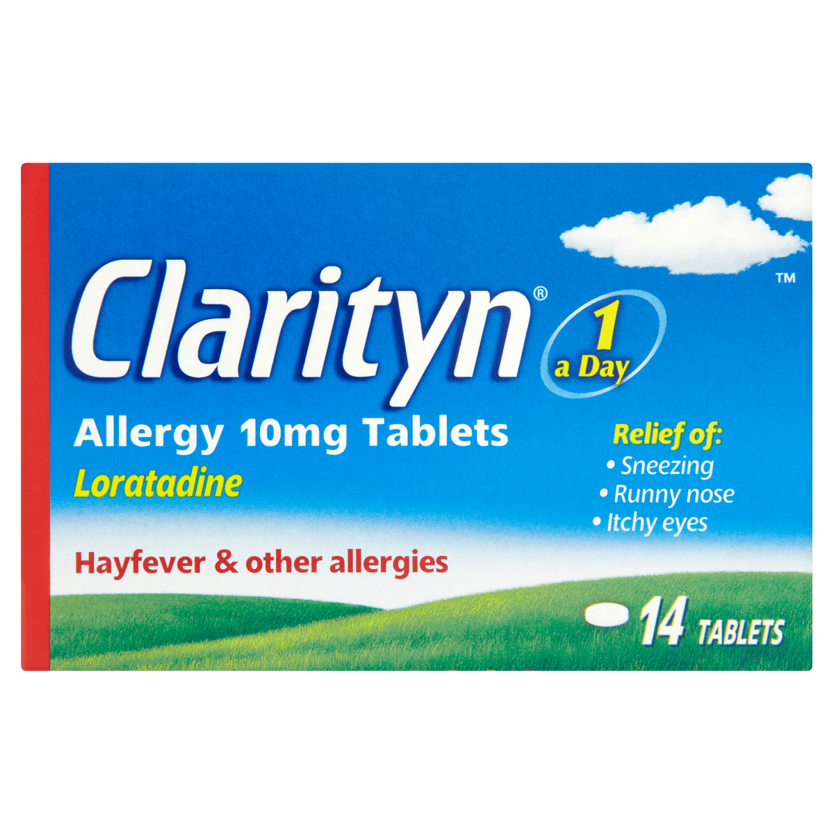 Clarityn Allergy Tablets 10mg Loratadine for Allergy and Hayfever Relief – 14 Tablets