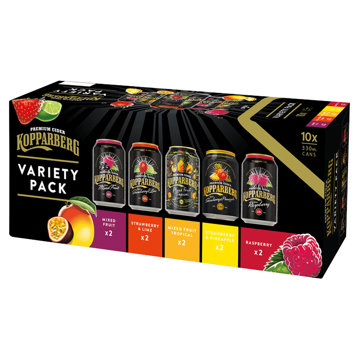 Kopparberg Premium Cider Variety Pack 10 x 330 ml