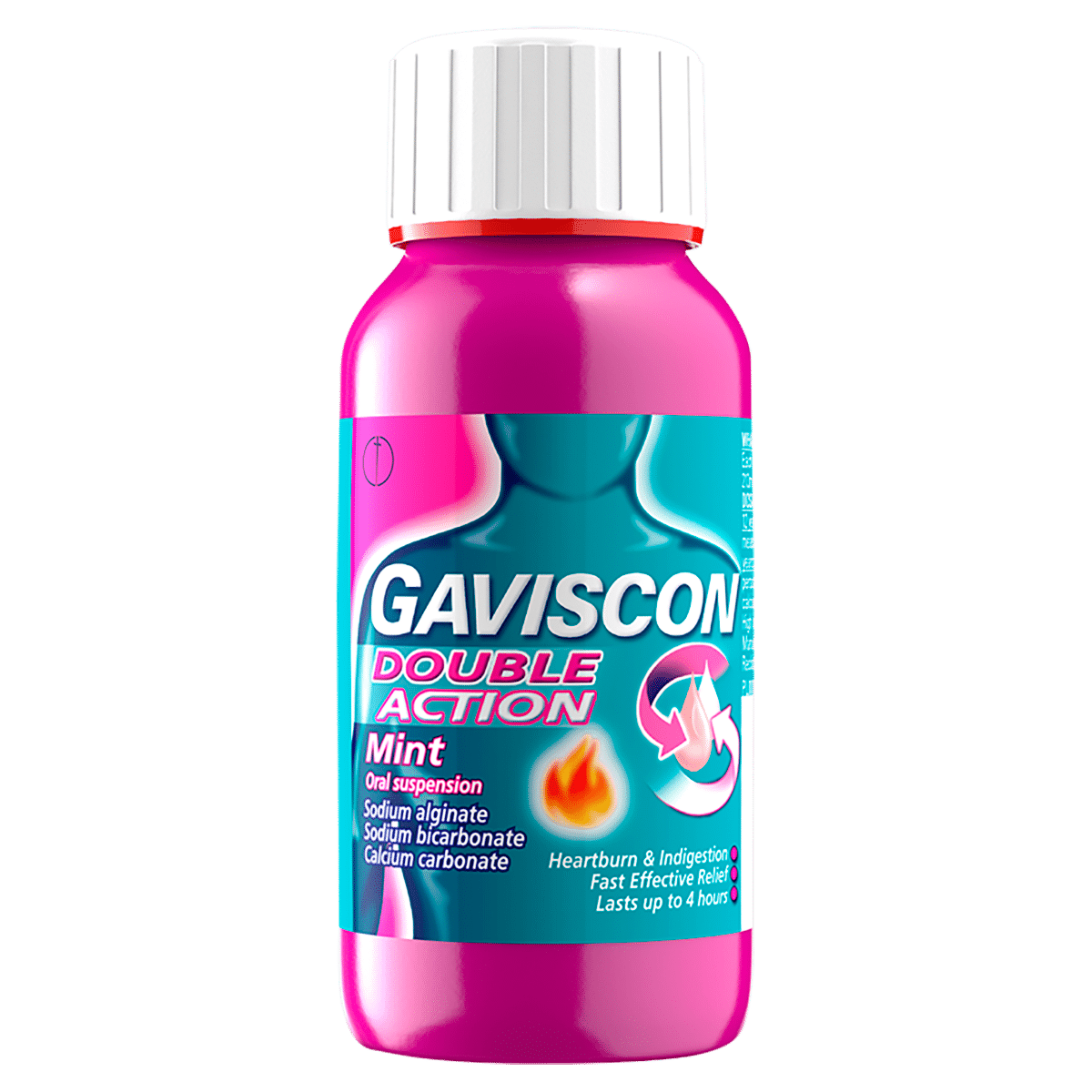Gaviscon Double Action Heartburn & Indigestion Liquid Mint Flavour 150ml