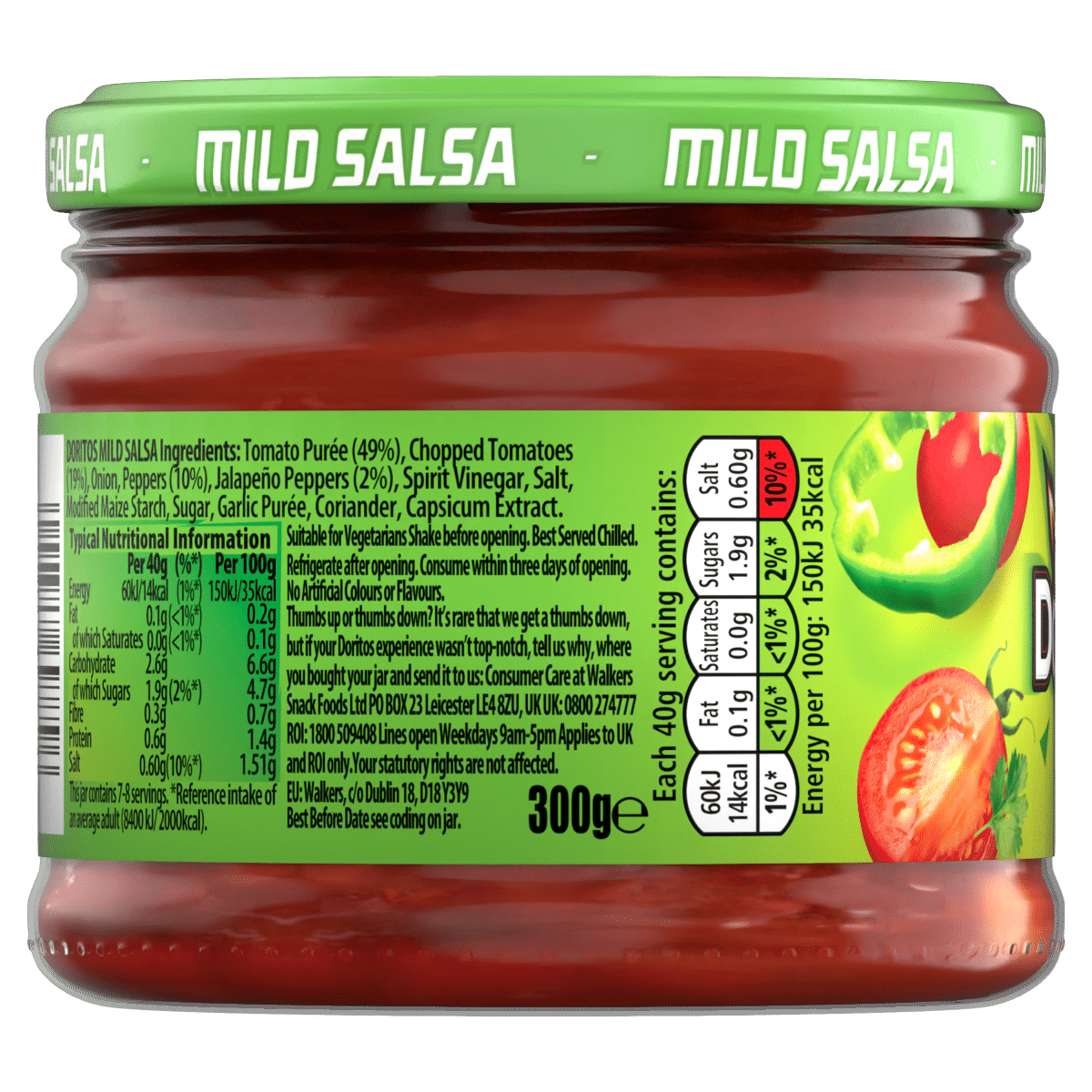 Doritos Mild Salsa Sharing Dip 300g