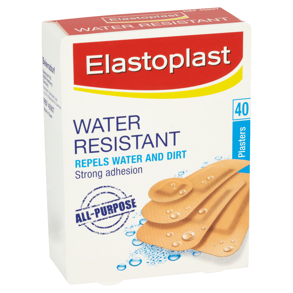 Elastoplast Water Resistant Plastic Plasters (40 Pcs)