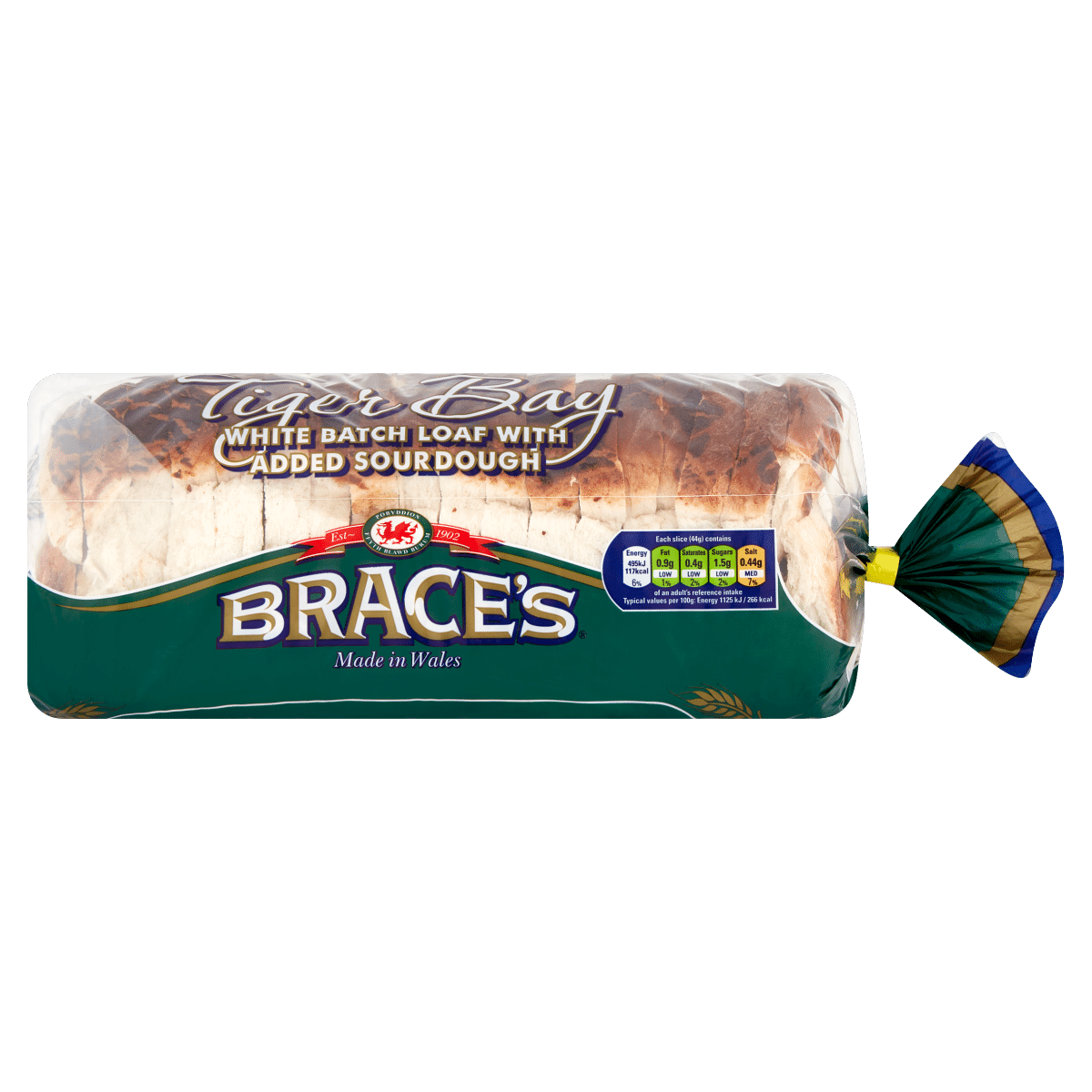 Brace’s Tiger Bay White Batch Loaf with Added Sourdough 800g