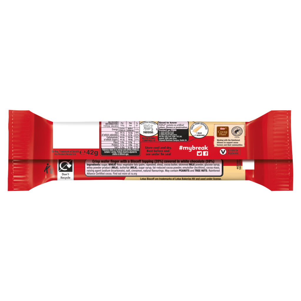 KitKat Chunky with Lotus Biscoff White 42g