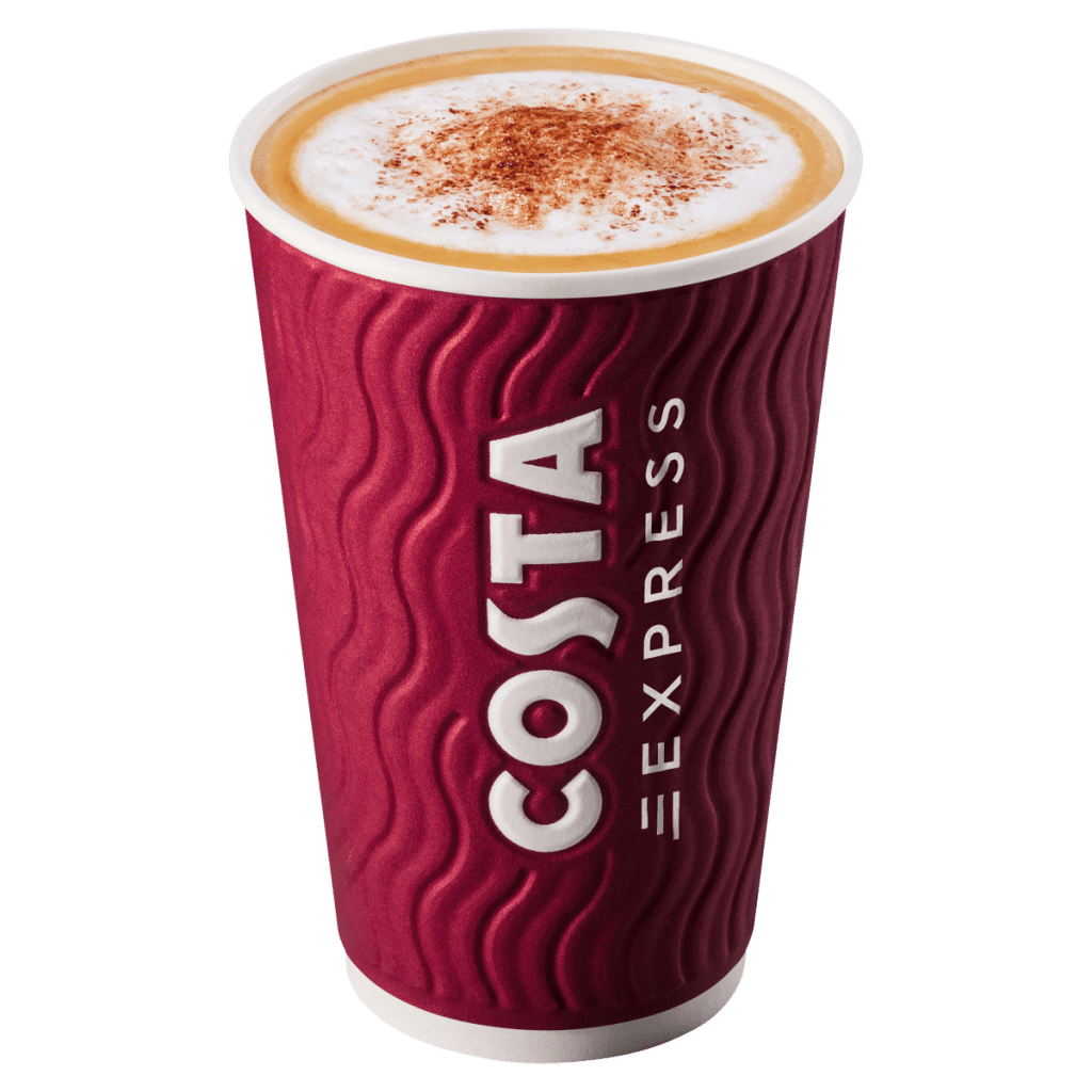 Costa Coffee Large Cappuccino + Syrup 453ml