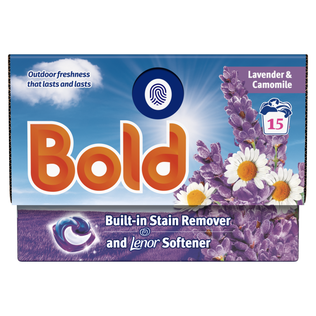 Bold PODS® Washing Liquid Capsules 15 Washes, Lavender and Camomile