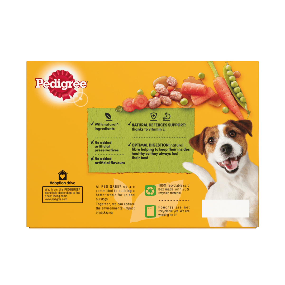 Pedigree Adult Wet Dog Food Pouches Mixed in Gravy 12 x 100g