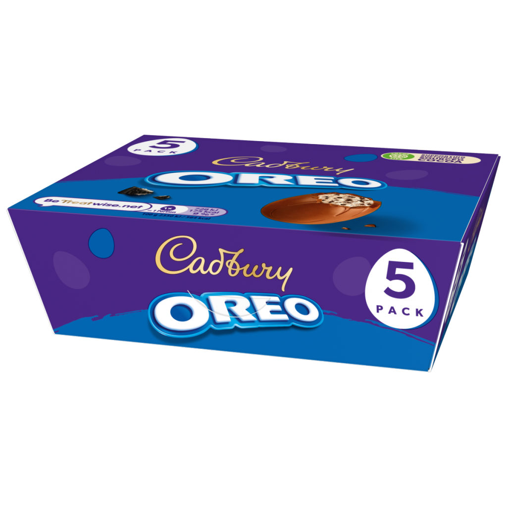 Cadbury Chocolate Oreo Eggs 5 Pack 155g (5 x 31g)