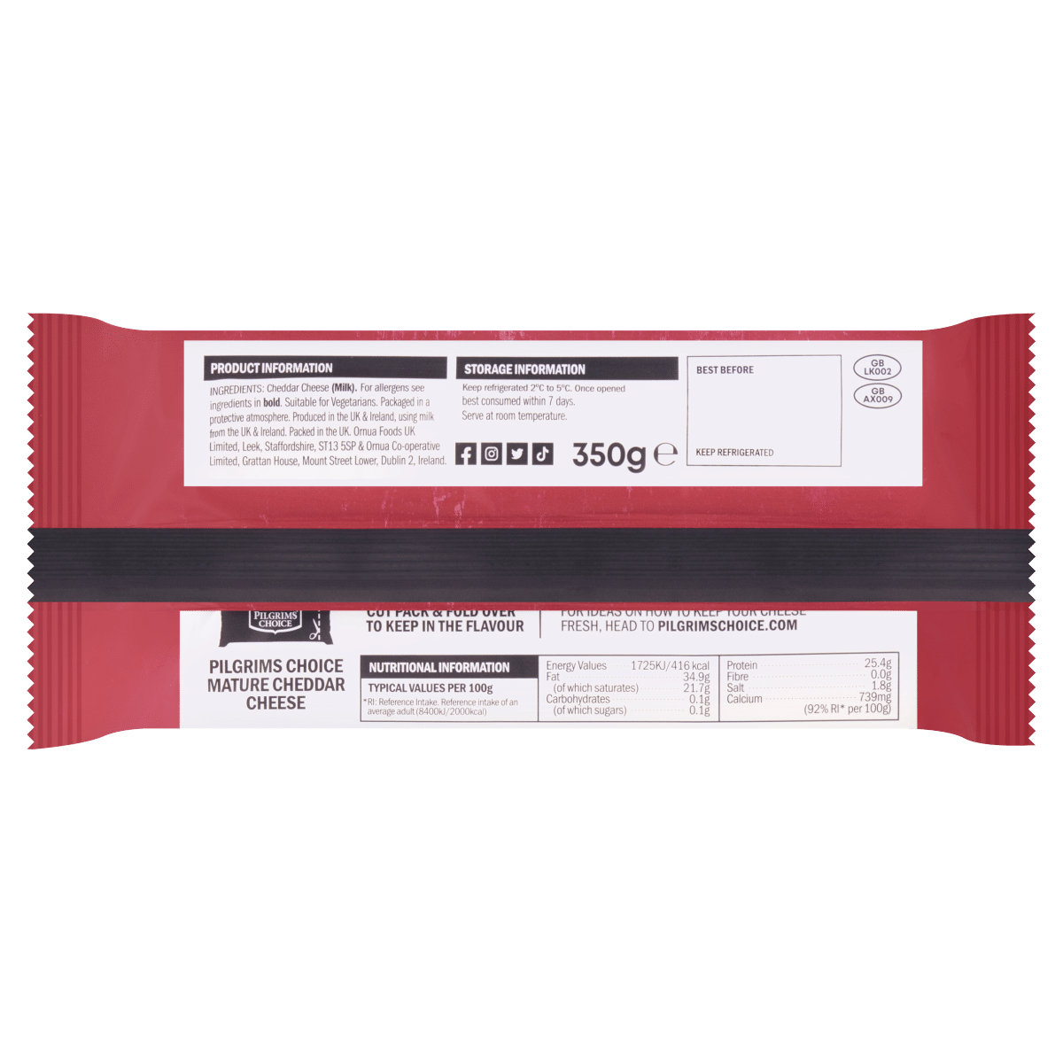 Pilgrims Choice Mature Cheddar 350g