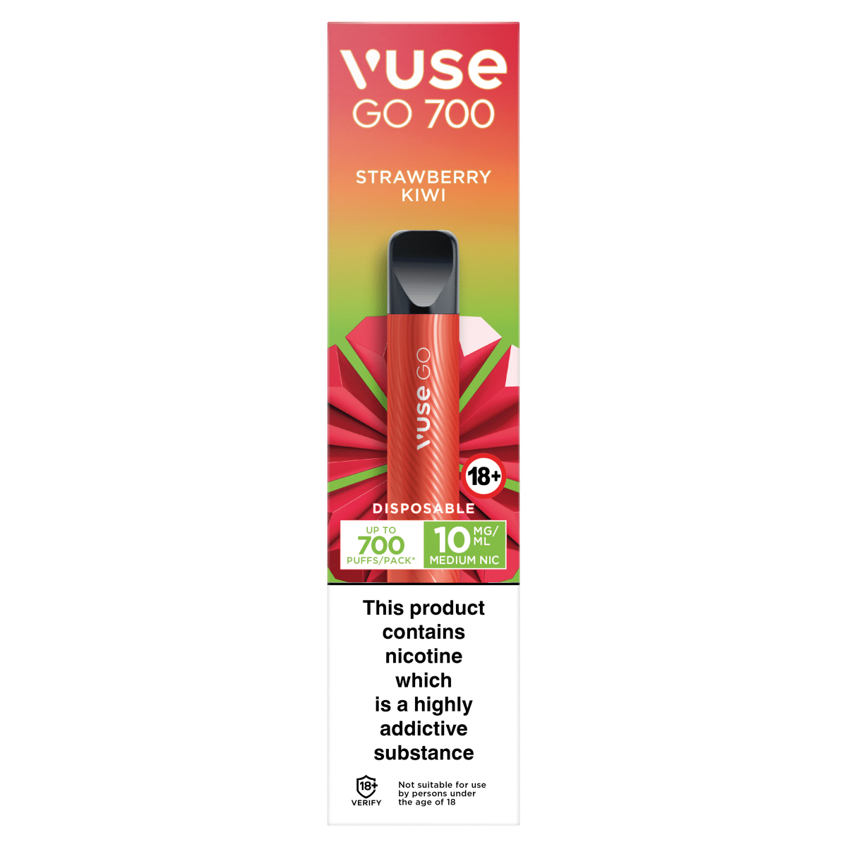 Vuse Go 700 Strawberry Kiwi Disposable 10mg/ml