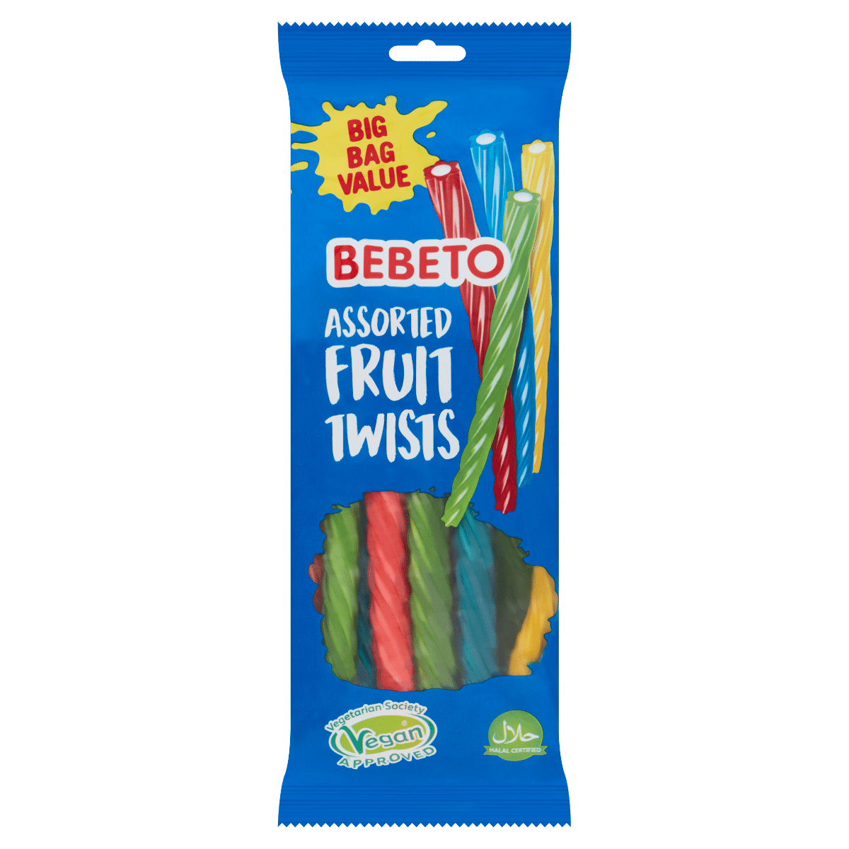 Bebeto Assorted Fruit Twists 220g