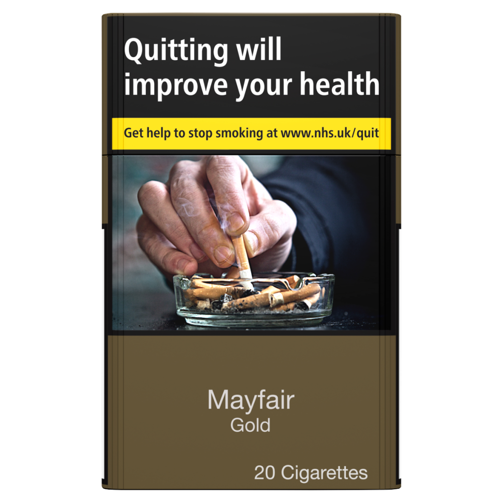 Mayfair 20 Gold Kingsize Cigarettes