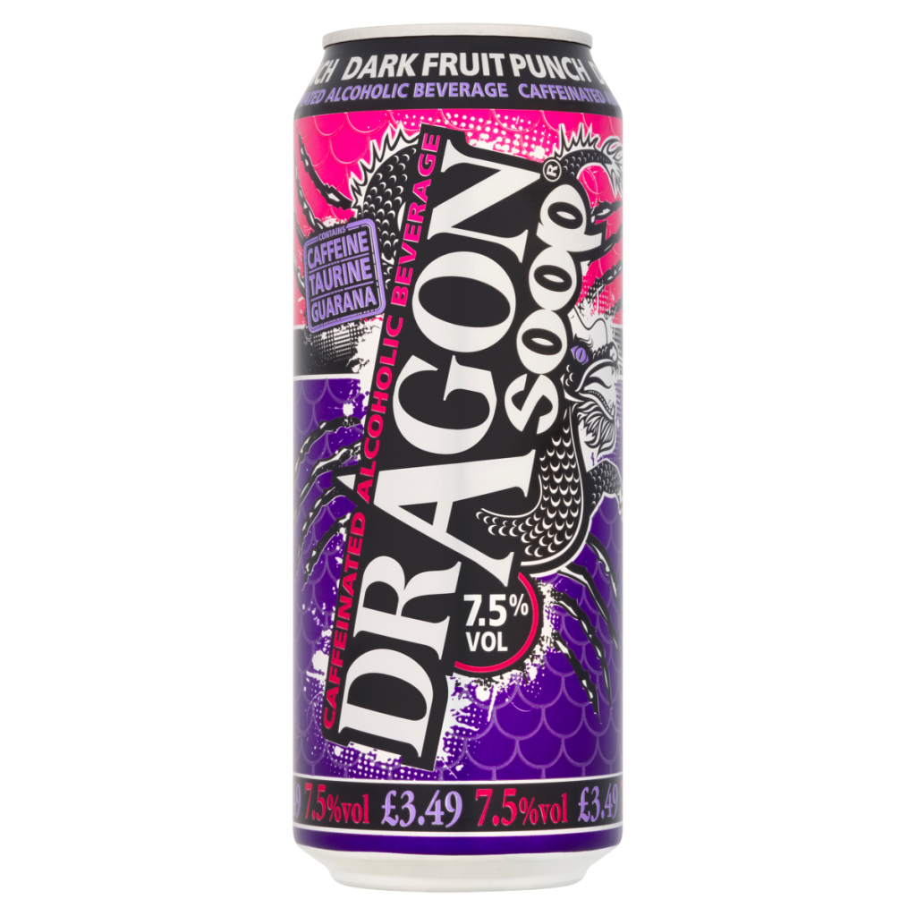 Dragon Soop Dark Fruit Punch Caffeinated Alcoholic Beverage 500ml