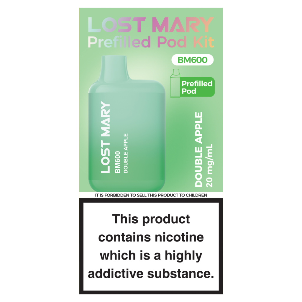 Lost Mary BM600 Double Apple Prefilled Pod Kit 20mg/ml