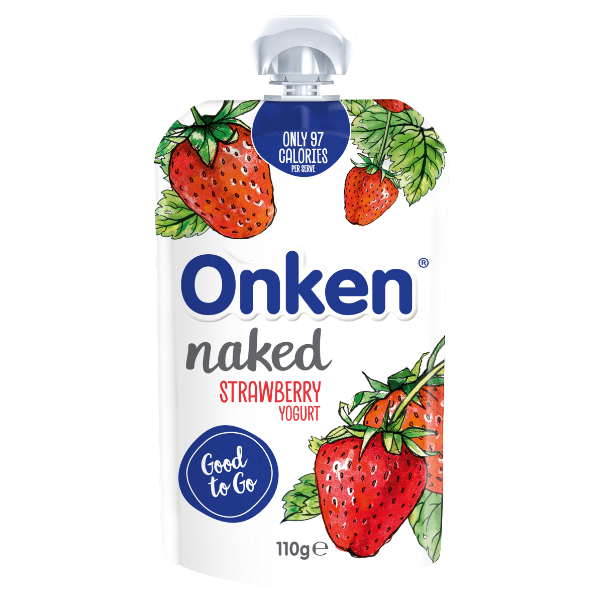 Onken Naked Strawberry Yogurt Pouch 110g