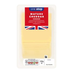 One Stop Mature Cheddar Cheese Slices
